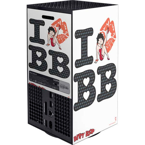 Betty Boop I Love BB Xbox Series X Bundle Skin